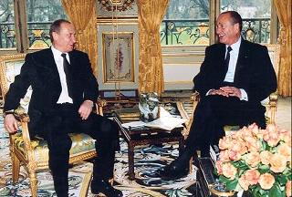 Entretien du Président de la République et de M. Vladimir Poutine, Président de la Fédération de Russie.