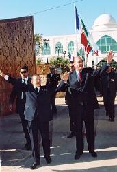Arrivée des deux présidents à la résidence d'Etat El Bahia.