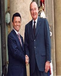 Le Président de la République accueille M. Marc Ravalomana, Président de la République de Madagascar.