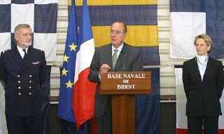 Intervention du Président de la République lors de sa visite sur le site de la base navale de Brest