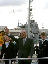 Fin de la visite de la base navale de Brest