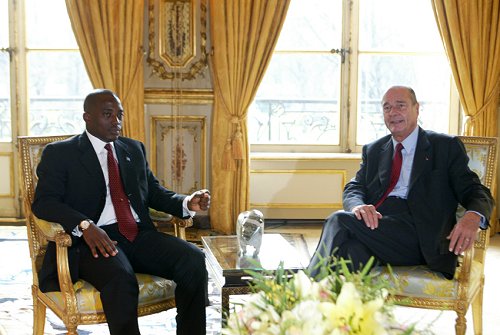 Entretien du Président de la République et de M. Joseph Kalbila, Président de la République démocratique du Congo