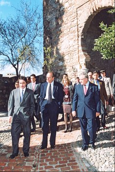 Sommet franco-espagnol - visite de l'Alcazaba.