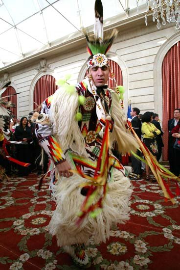 Réception en l'honneur des peuples amérindiens (jardin d'hiver)