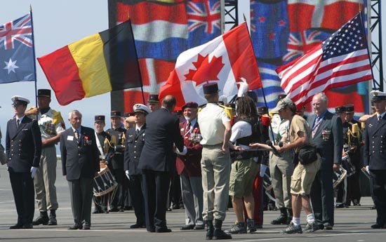 - 60ème anniversaire du débarquement en Normandie - cérémonie internationale