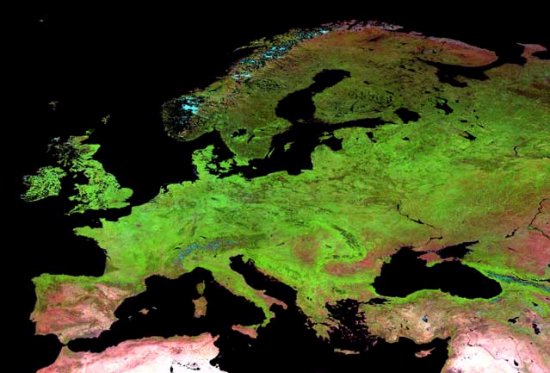 L'Europe par satellite