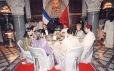 Déplacement au Maroc - dîner d'Etat offert par Sa Majesté Mohamed VI en l'honneur du Président de la République dans la 