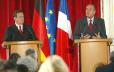 Conférence de presse conjointe du Président de la République et de M. Gerhard Schröder, chancelier de la République fédérale d'Allemagne (salon Napoléon III)