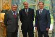 JournÃ©e de l'Europe - rencontre entre le PrÃ©sident de la RÃ©publique, M. Tony Blair, Premier ministre britannique et M. Jean-Pierre Ra ...