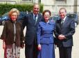 - 60Ã¨me anniversaire du dÃ©barquement en Normandie - le PrÃ©sident de la RÃ©publique et Mme Jacques Chirac, accueillent les membres de ... - 3