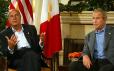 - Sommet des chefs d'Etat et de gouvernement du G8 - entretien du PrÃ©sident de la RÃ©publique avec M. George W. Bush, PrÃ©sident des Et ... - 5