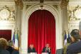 Conférence de presse conjointe du Président de la République et de M. Bertie Ahern, Premier ministre de la République d'Irlande (salle des fêtes)