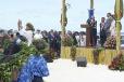 Accueil du Président de la République à Vaïtape