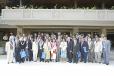 Le Président de la République entouré des 48 maires de Polynésie française