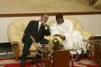 Le Président de la République et M. Amadou Toumani Touré au Palais de Koulouba