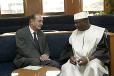 Visite de courtoisie au Président de la République de M. Mohamed Ag Hamani, Premier Ministre, M. Ibrahim Boubacar Keita, Président de l'Assemblée Nationale et des des familles fondatrices de Bamako (Niare, Drave et Touré)