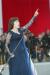 Cérémonies du 60ème anniversaire de la Libération de Paris - cérémonie sur le parvis de l'Hôtel-de-ville - interprétation par Mireille Mathieu de 