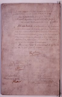 Illustration : La charte constitutionnelle du 4 juin 1814