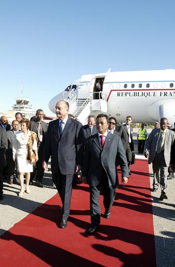 Photo de la visite officielle à Madagascar