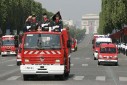 Photo 8 : Défilé des sapeurs pompiers sur les Champs Elysées.