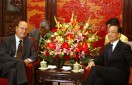 Photo : Entretien du Président de la République avec M. Wen Jiabao, Premier ministre de la République populaire de Chine