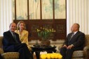 Photo : Entretien du Président de la République avec M. Tung Chee-hwa, chef de l'exécutif de la région administrative spéciale de Hong-Kong