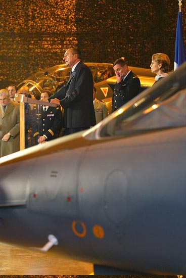 Visite à la base aérienne 120 - discours du Président de la République