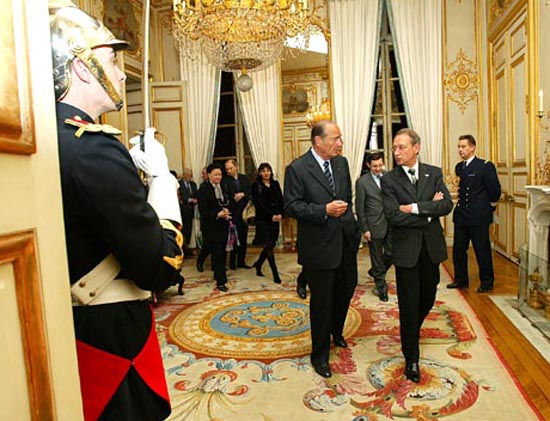 Le Président de la République et le maire de Paris